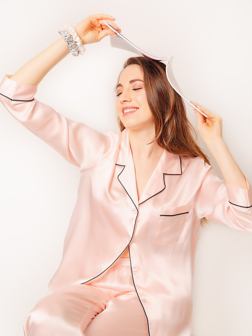Pyjama soie rose online