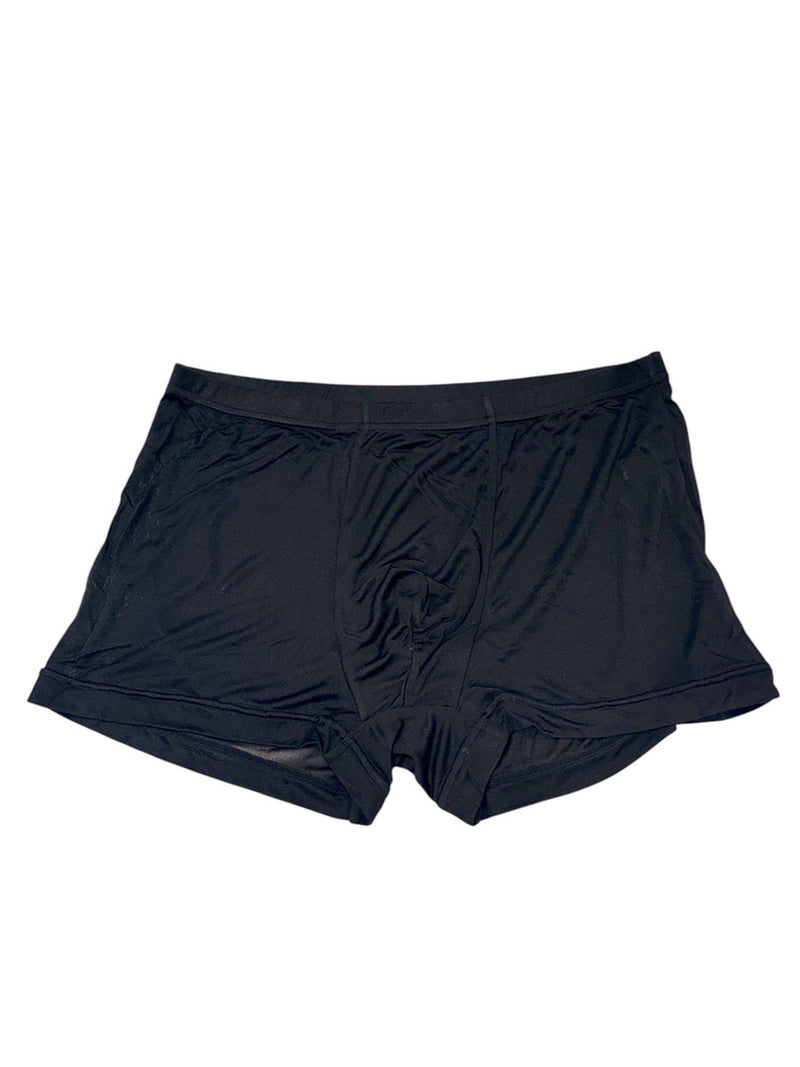 Caleçon Homme Soie Glacée Respirante Unie – Poche Confort – Boxer Doux Quotidien L-3XL