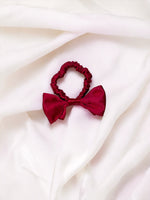 chouchou fin avec nœud rouge 22 mommes style lolita  