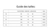guide des tailles pour chemise de pyjama en soie 