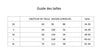 guide des tailles pour pantalon de pyjama en soie 