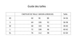 guide des tailles pour pantalon de pyjama en soie 