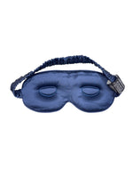 masque 3D en soie bleu 22 mommes