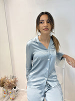 pyjama en soie pour femme 22 mommes bleu claire 