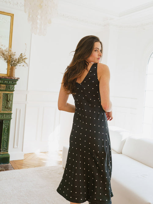 MISS POIS Robe en soie 22 mommes