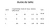 guide de taille 