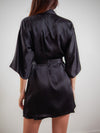 kimono soie noir