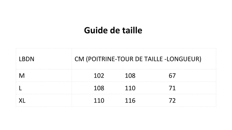 guide de taille
