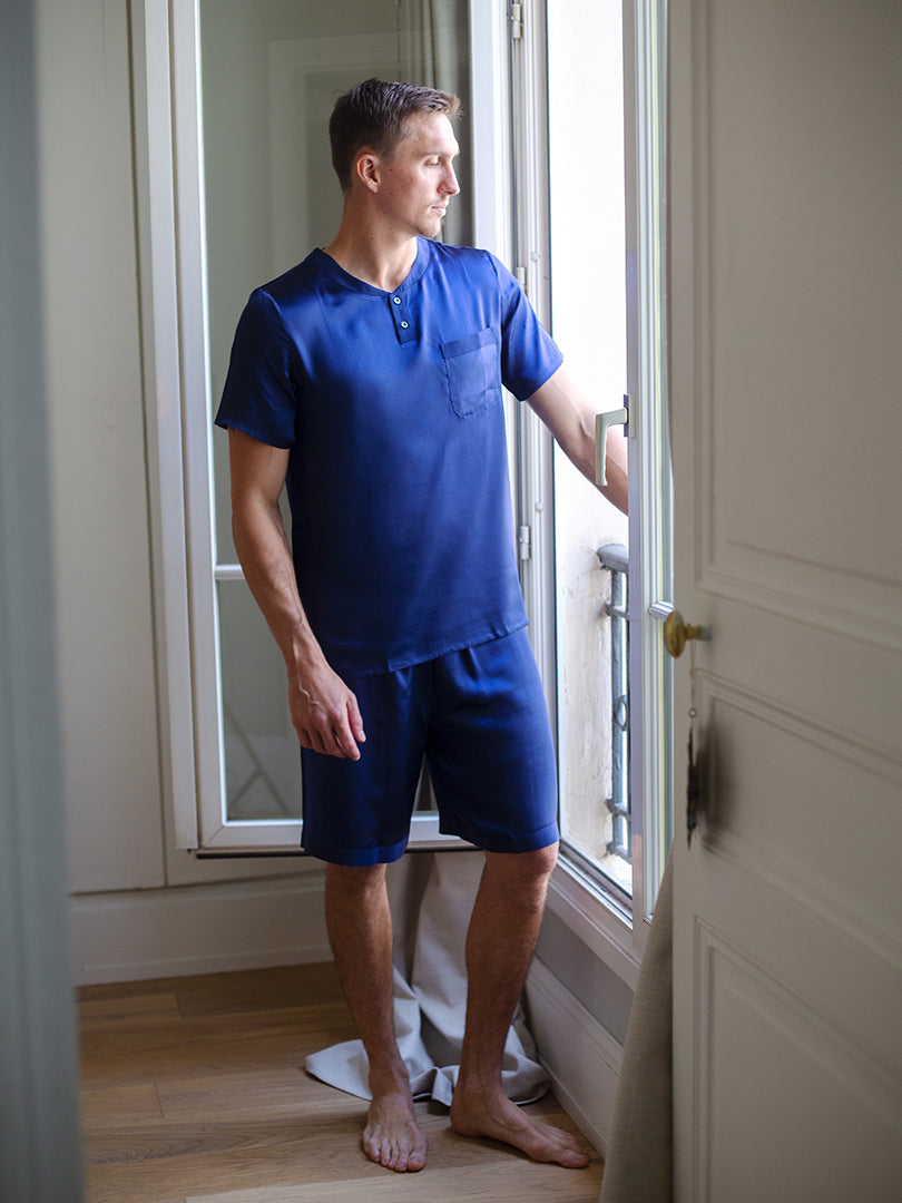 top de pyjama homme soie